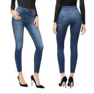 - Good Waist Crop Good American Jean Raw Edge